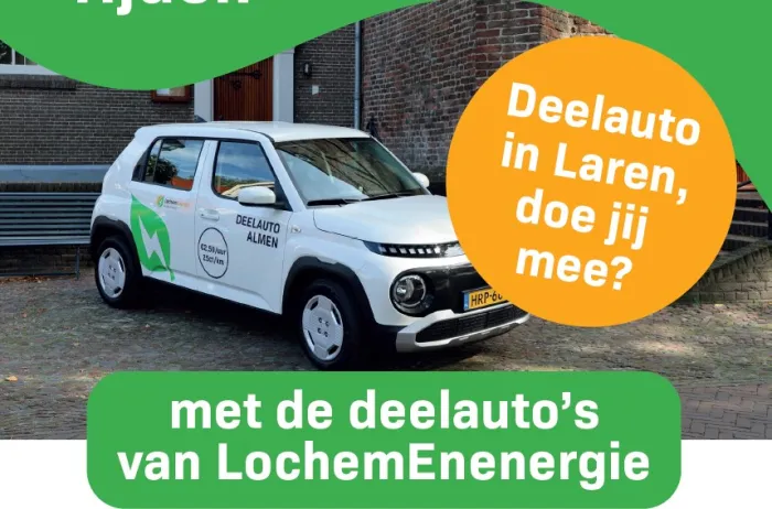 Deelauto in Laren, doe jij mee?