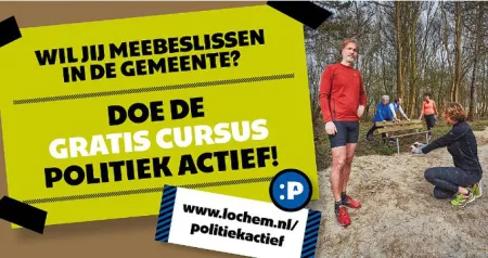 Gratis cursus Politiek Actief voor de gemeente Lochem