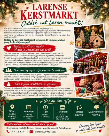 Larense Kerstmarkt: Ontdek wat Laren maakt!