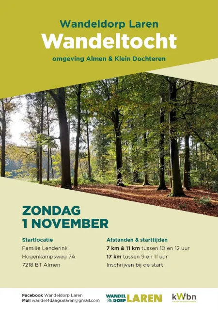 Wandelen door de mooie omgeving van Almen en Klein Dochteren
