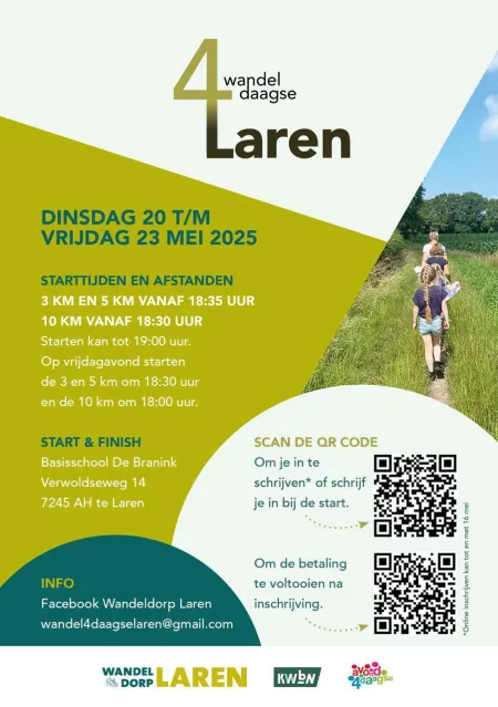 Avondvierdaagse Laren 2025