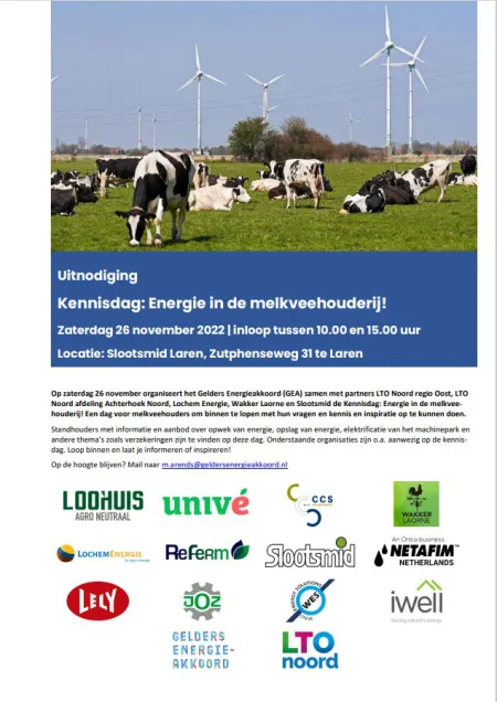 Kennisdag duurzame energie in de melkveehouderij