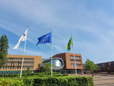 Europavlag bij gemeentehuis van 9 mei tot 6 juni