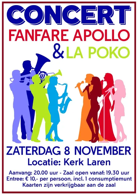 Fanfareorkest Apollo en damespopkoor La Poko bundelen muzikale krachten